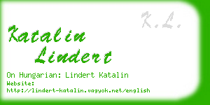 katalin lindert business card